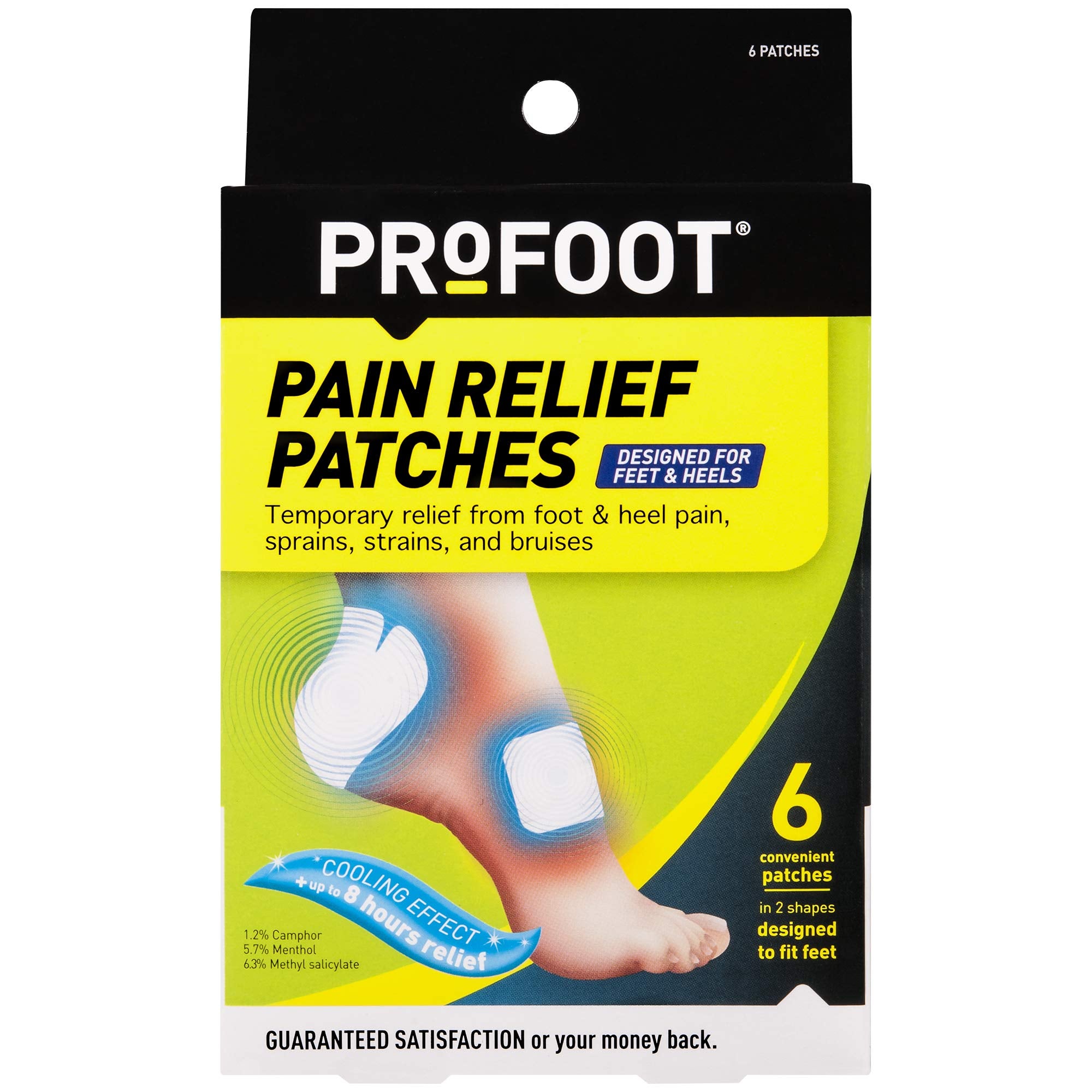 PROFOOT, Pain Relief Patches, 6 Count, Pain Relief Exp. 2/2023 (6930304270519)